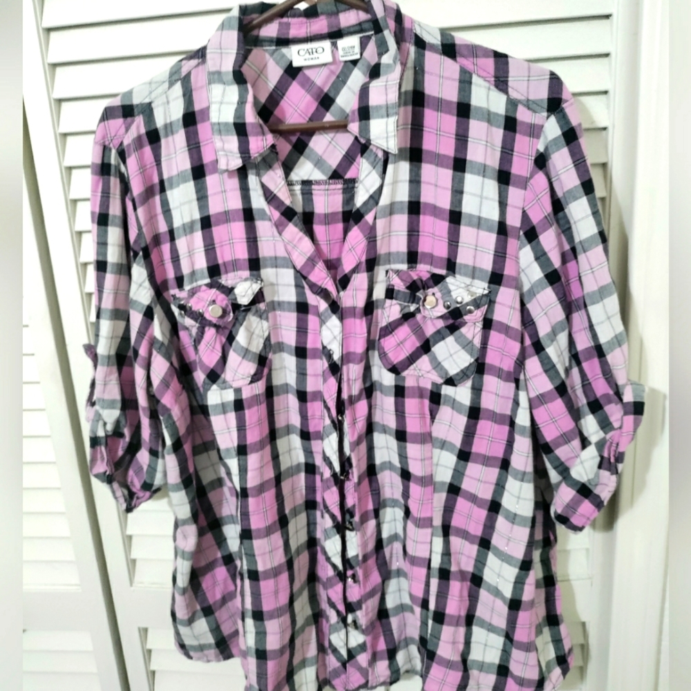 Pink plaid